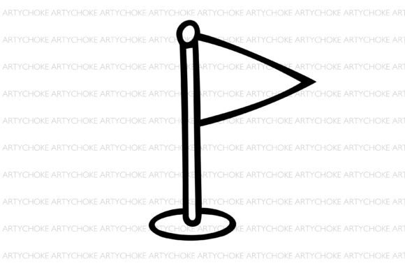 A Designer's Look at the Football Flag Doodle Clipart