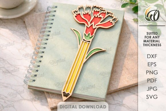 A Designer’s Hands-On Review of the Teacher Pencil Flower Laser Cut