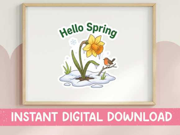 A Designer’s Look at the Hello Spring Daffodil Robin Design