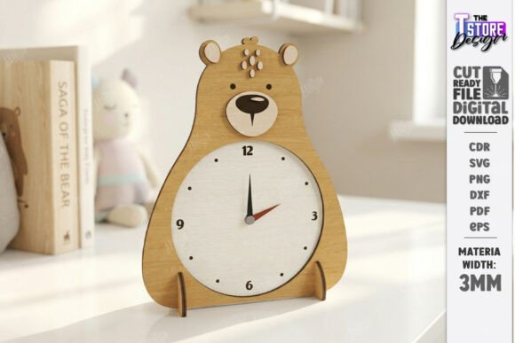 A Friendly Animal Clock for Creative Embroidery Projects