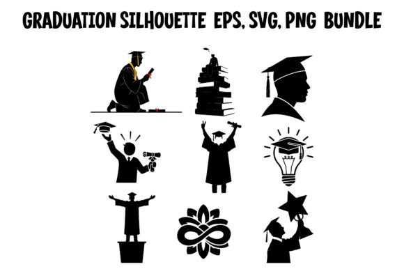 A Minimalist Graduation Silhouette Design for Embroidery