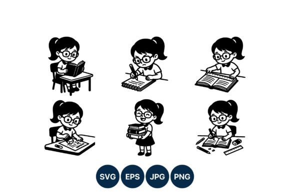 An Embroidery Designer’s Review: Girl Reading Writing and Measuring