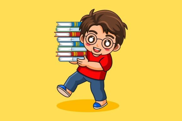 Beyond the Digital File: A Designer's Review of 'Happy Boy Carrying a Stack of Books'
