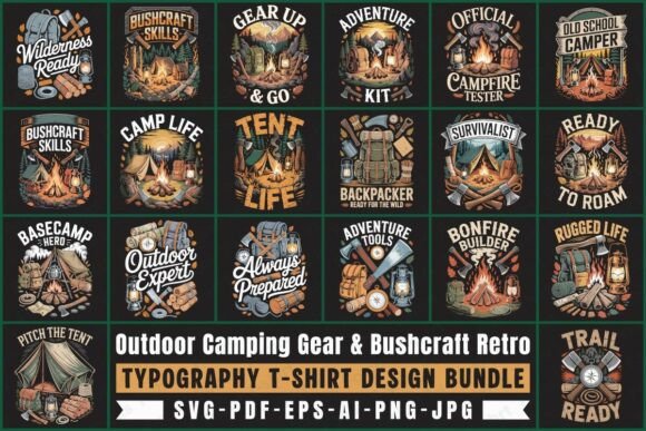 Bushcraft Retro Outdoor Embroidery Design Review