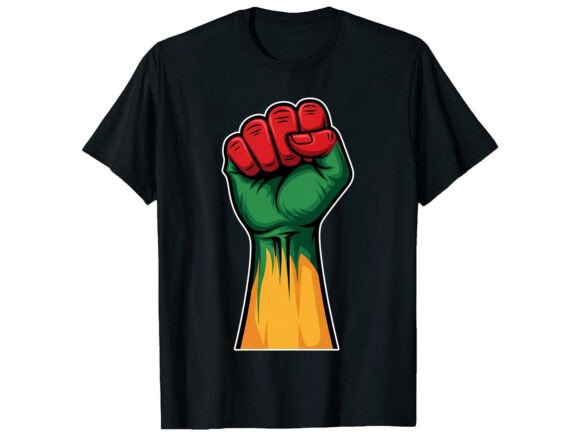 Power Fist Black History Month T-Shirt Design Review