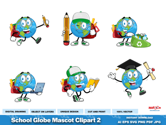 School Earth Globe Cartoon Character 2: A Designer’s Embroidery Review