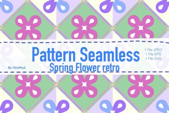 Spring Flower Retro Pattern Seamless