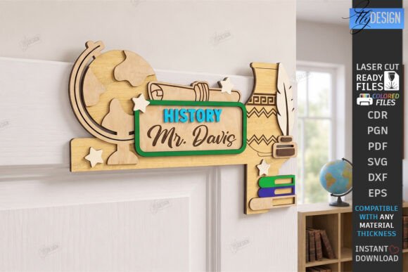 Teacher Door Corner Laser Cut School Embroidery Design Review