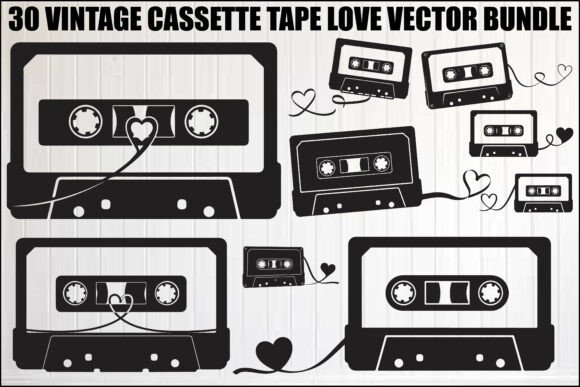 Vintage Cassette Tape Love Bundle: A Designer's Take